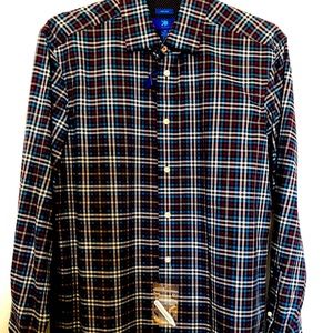 Egara Plaid Long Sleeve Button Down Shirt